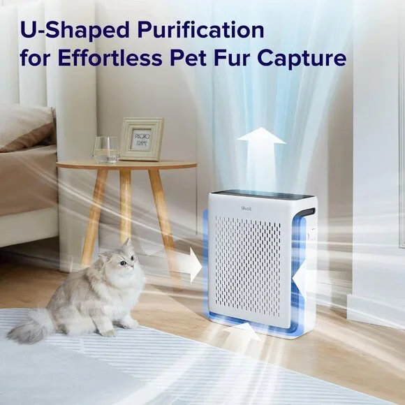 Air Purifier for Home Large Room Up to 1073Ft² with Air Quality Monitor, AHAM VE